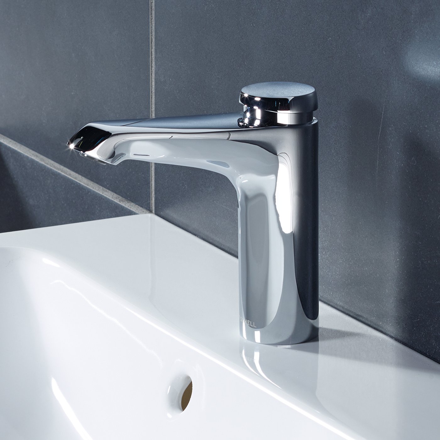 Robinet électronique Lavabo SCHELL XERIS E HD-K – Chromé, Matière Laiton, Made In Germany