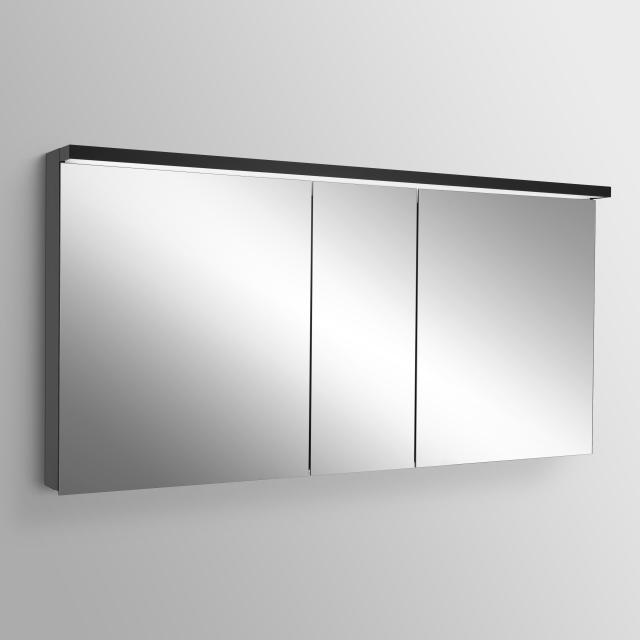 Schneider ADVANCEDLINE Ultimate Spiegelschrank mit Beleuchtung und 3 Türen, schwarz matt