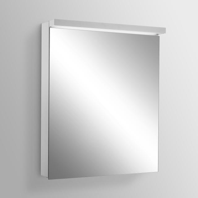 Schneider ADVANCEDLINE Ultimate Spiegelschrank mit Beleuchtung und 1 Tür silber eloxiert, Steckdose links