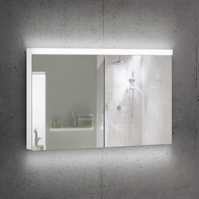 Schneider DAILYLINE Ultimate Spiegelschrank mit LED-Beleuchtung mit 2 Türen Steckdose mittig