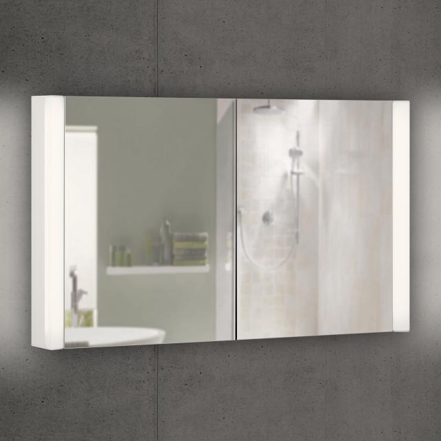 Schneider EASYLINE Superior Spiegelschrank mit Beleuchtung und 2 Türen warmweiß