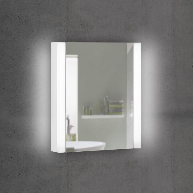 Schneider EASYLINE Superior Spiegelschrank mit Beleuchtung und 1 Tür neutralweiß