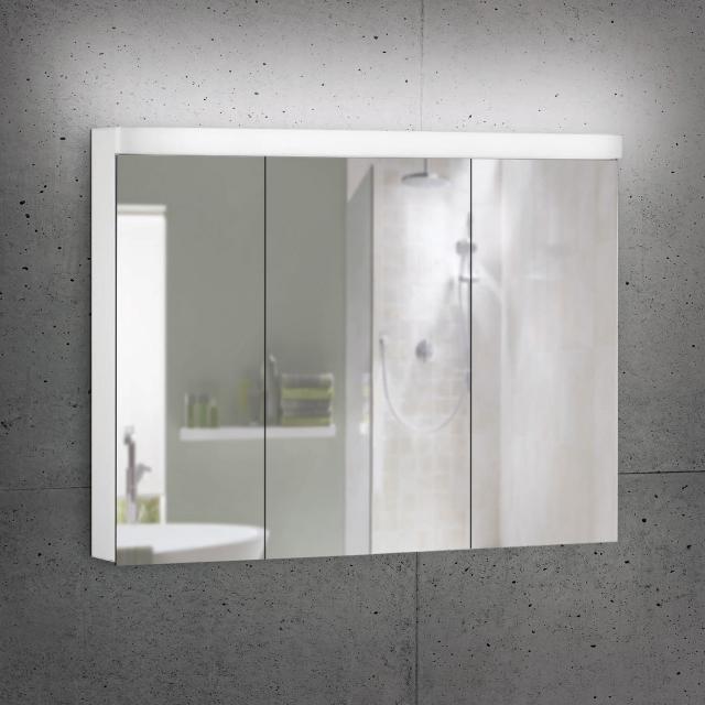 Schneider LOWLINE Basic Spiegelschrank mit 3 Türen neutralweiß
