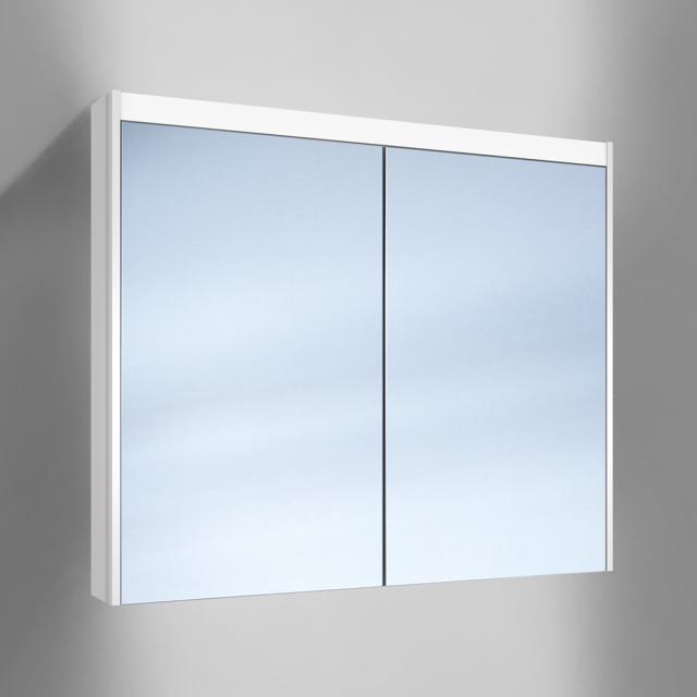 Schneider O-Line Aufputz Spiegelschrank, 2 Türen, mit Waschtischbeleuchtung