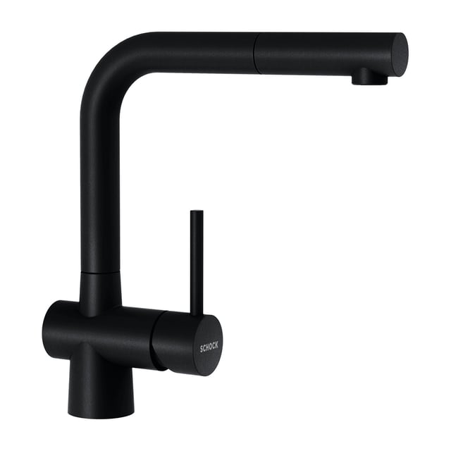KOHLER K-R22153-SD-BL Rune Küchenarmatur – Ausziehbar, Schwarz Matt, Mit Sweep-Spray