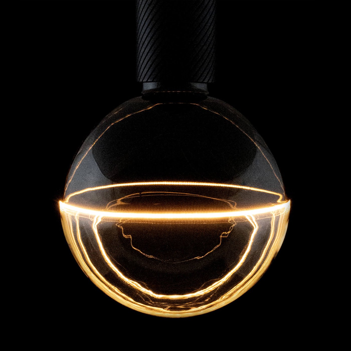 1900k Led Segula Illusion LED lamp E27, 1900 K, 5,2 W dimmable, black/clear ...