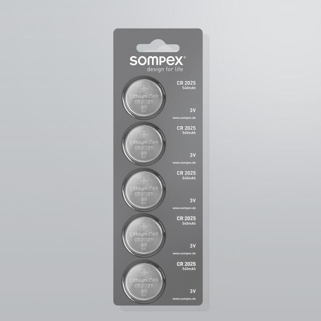 Sompex CR2025 Knopfbatterie für Fernbedienung 49990