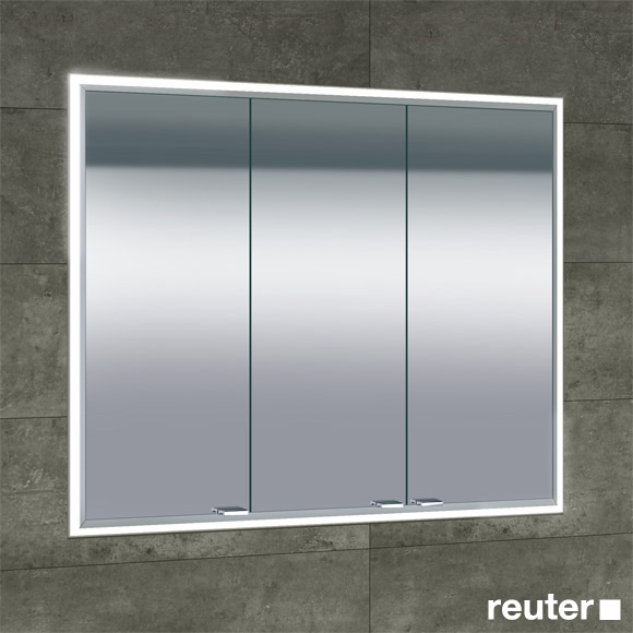Sprinz Classical-Line Unterputz Spiegelschrank mit Beleuchtung und 3 Türen