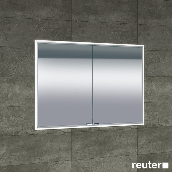 Sprinz Classical-Line Unterputz Spiegelschrank mit LED Beleuchtung mit 2 Türen