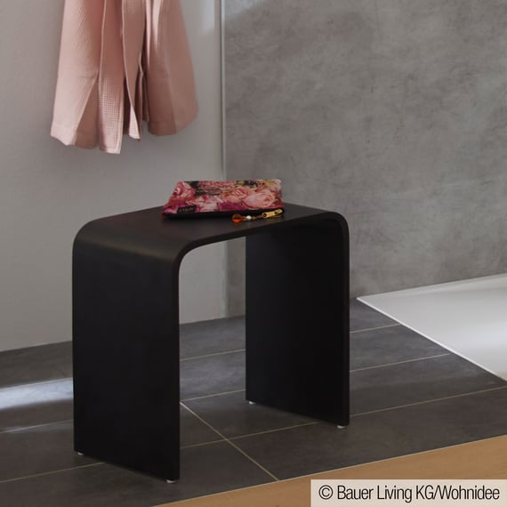 Shower discount stool black