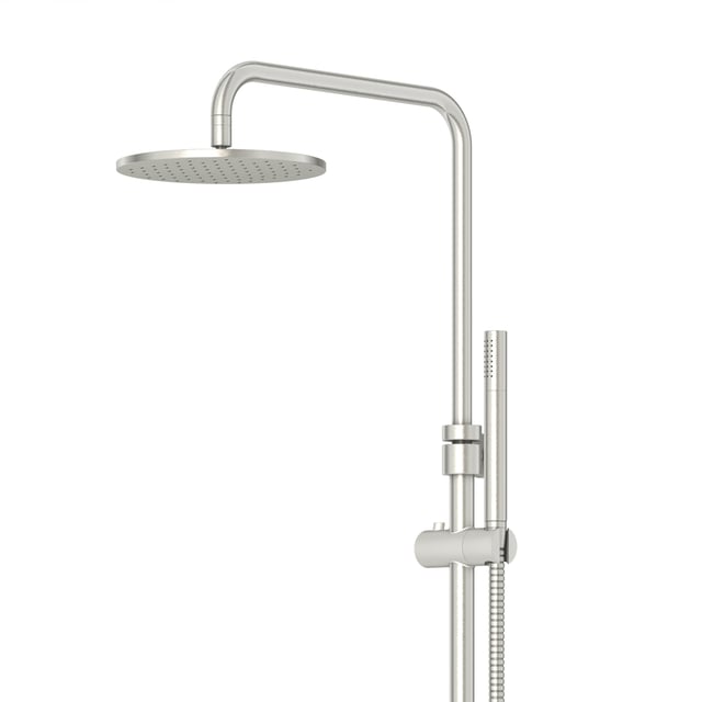 Duschsystem Mit Gebürstetem Nickel-Finish | 2-in-1 Handbrause & Hochdruck-Reinigungspistole