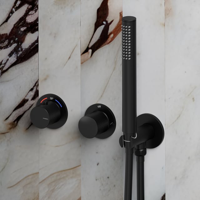 Steinberg 911 concealed shower fitting with thermostat with