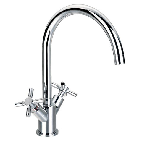 Moen 7255 C Belfield Zweigriff Küchenarmatur – Ölgeriebenes Bronze-Finish, Chrom, Einfache Installation