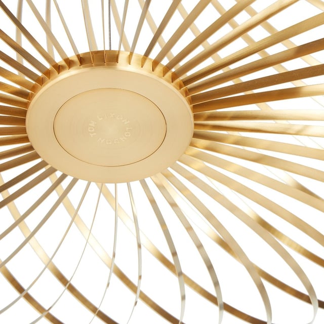 Tom Dixon Spring pendant light, LED dimmable, brass - SPP05BEU