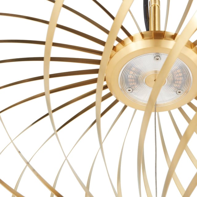 Tom Dixon Spring pendant light, LED dimmable, brass - SPP04BEU