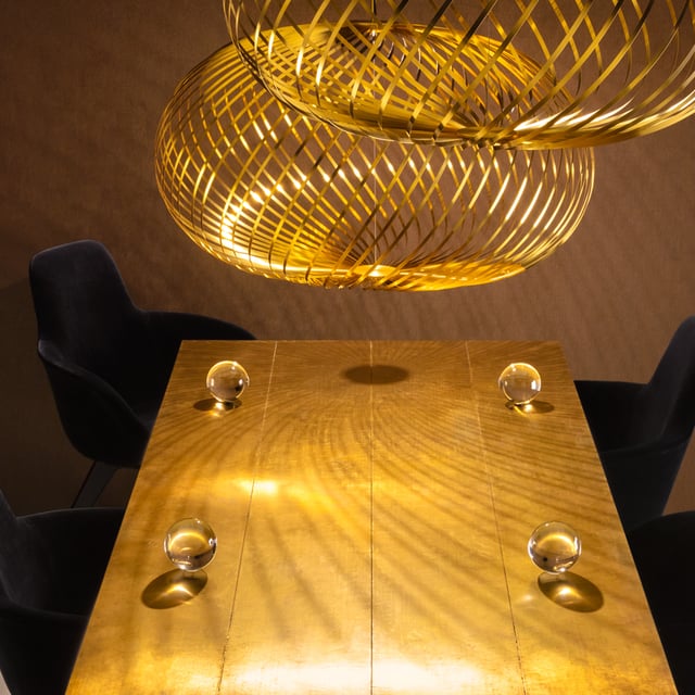 Tom Dixon Spring pendant light, LED dimmable, brass - SPP05BEU
