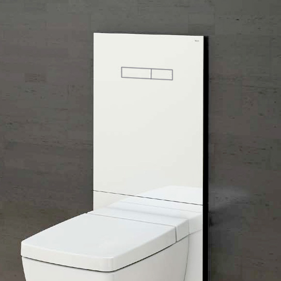 TECE lux WC-Betätigungsglasplatte mit manueller Betätigung weiß