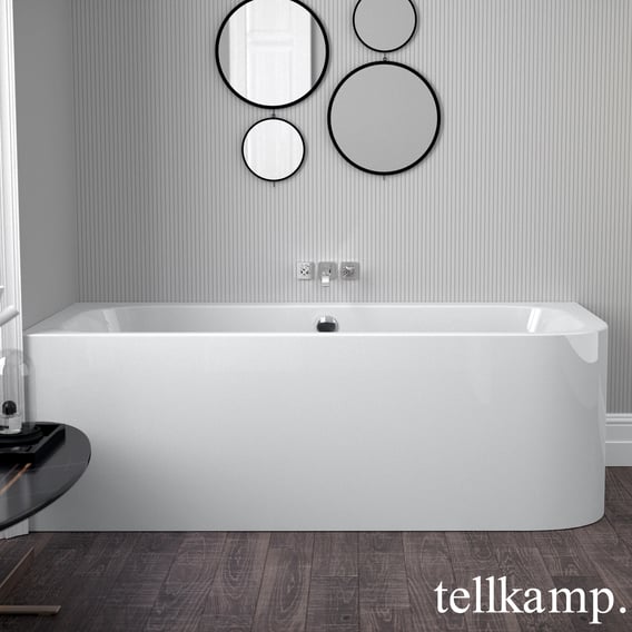 Tellkamp Thela Raumspar-Badewanne mit Verkleidung weiß ...