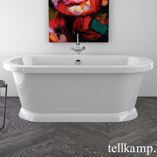 Tellkamp Elegance Base Freistehende Oval-Badewanne weiß glanz