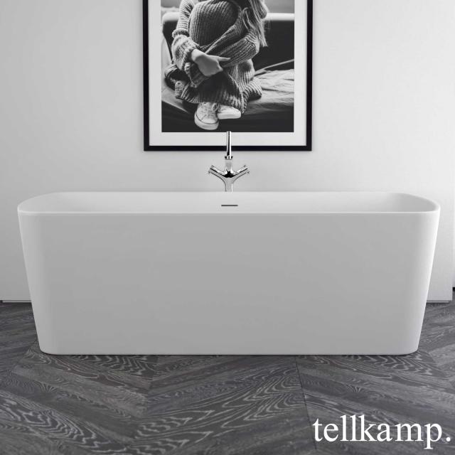 Tellkamp Komod Freistehende Rechteck-Badewanne weiß matt, ohne Füllfunktion