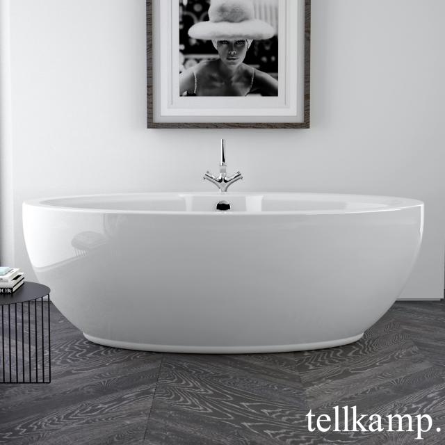 Tellkamp Orbital Freistehende Oval-Badewanne weiß glanz, ohne Füllfunktion