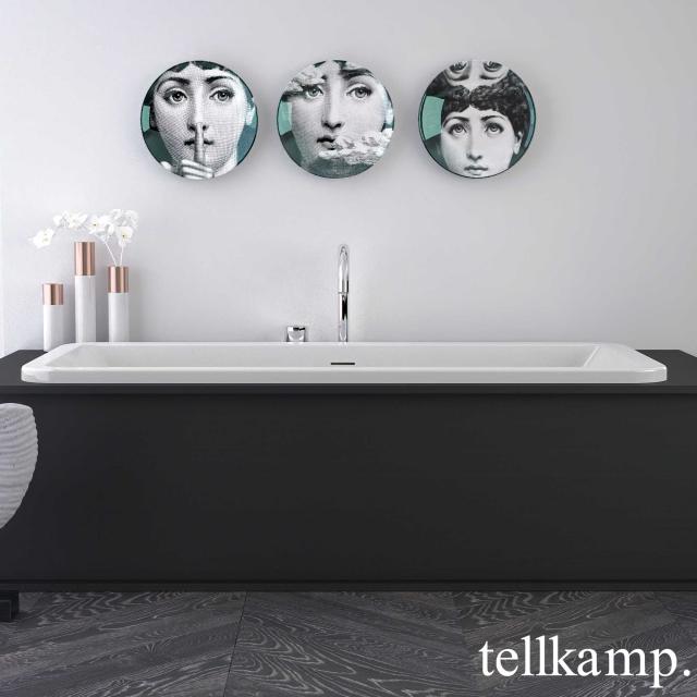 Tellkamp Pura Fix Rechteck-Badewanne, Einbau weiß glanz, ohne Füllfunktion
