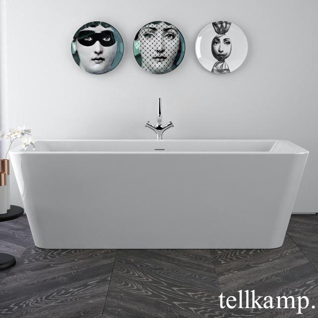 Tellkamp Pura Freistehende Rechteck-Badewanne weiß glanz, ohne Füllfunktion