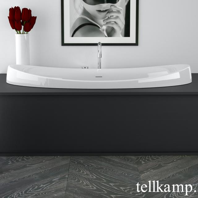 Tellkamp Spirit Fix Oval-Badewanne, Einbau weiß glanz, ohne Füllfunktion