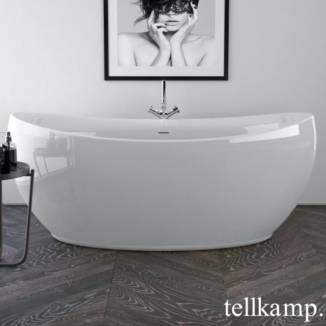 Tellkamp Spirit Freistehende Oval-Badewanne weiß glanz, ohne Füllfunktion