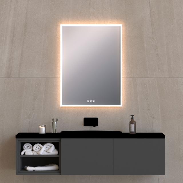 Top Light Mirror Light Spiegel mit LED-Beleuchtung mit Dimmer und CCT