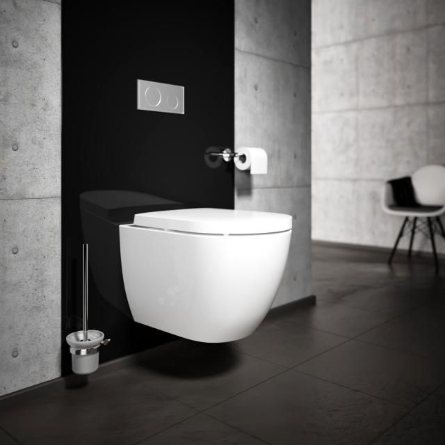Treos Serie 810 Wand-Tiefspül-WC, spülrandlos, oval