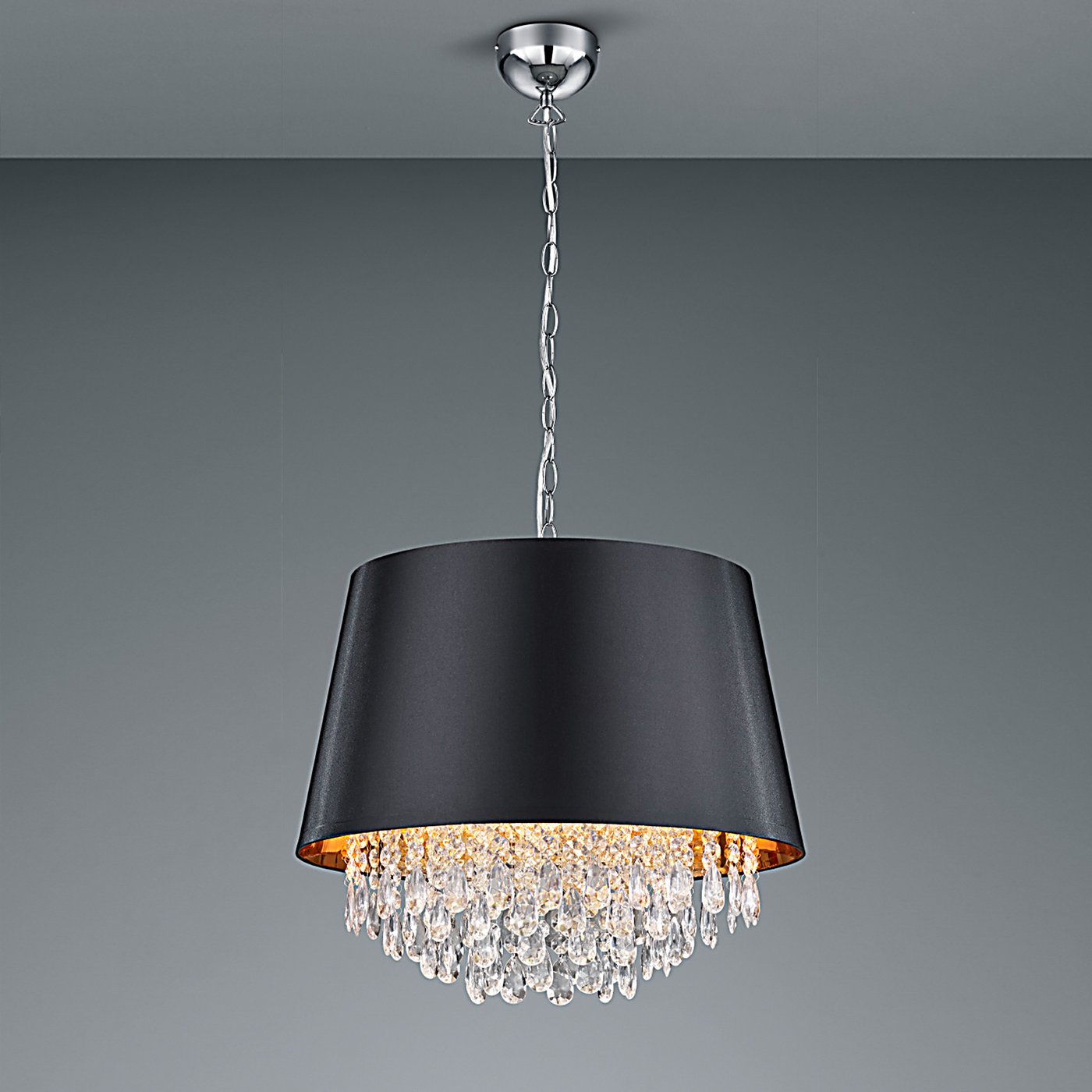 TRIO-Leuchten Pendelleuchte Mit Perlmutt-Glas – 3 X E14, Rostfarben, Ø 12 Cm – Schönes Ambiente-Licht