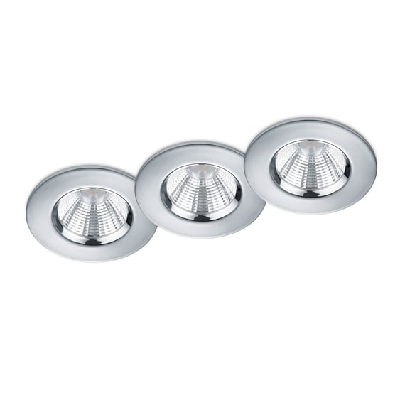 Trio Leuchten Zagros 650710131 – Faretto LED Da Incasso IP65, Bianco Opaco, 5.5W, Dimmerabile, Per Esterni E Bagno