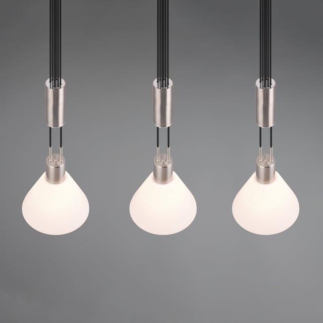 Relight Kraken Pendelleuchte 3-flammig – Höhenverstellbar, Textilkabel, Bakelit-Fassungen, Made In Germany