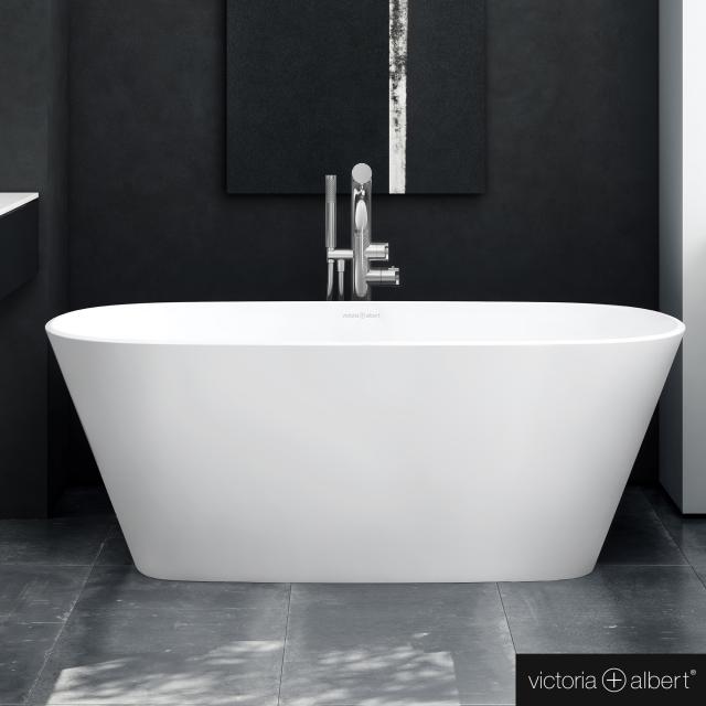Victoria + Albert Vetralla 1500 Freistehende Oval-Badewanne weiß matt/innen weiß matt