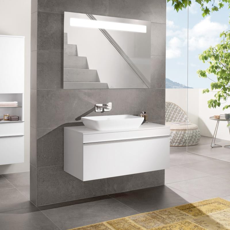 Villeroy & Boch Venticello Aufsatzwaschtisch mit CeramicPlus, stone ...