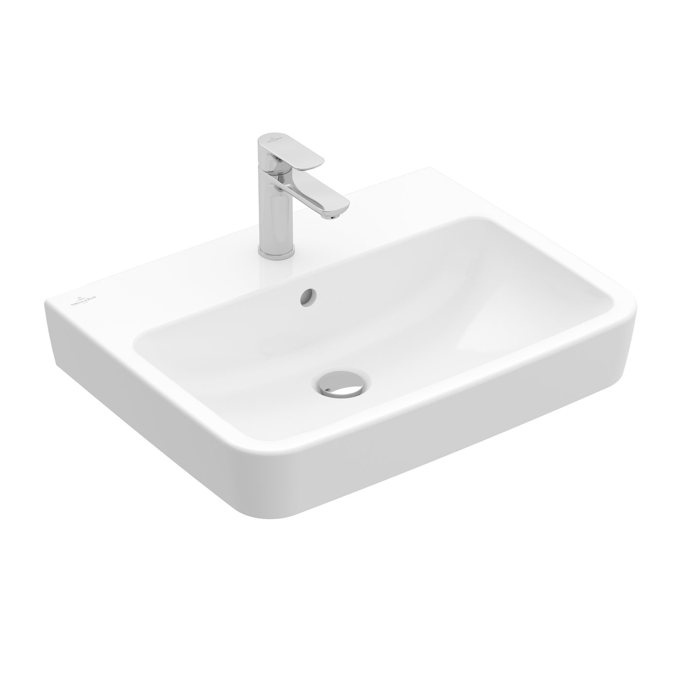 Villeroy & Boch O.novo wall-mounted washbasin with CeramicPlus, white ...