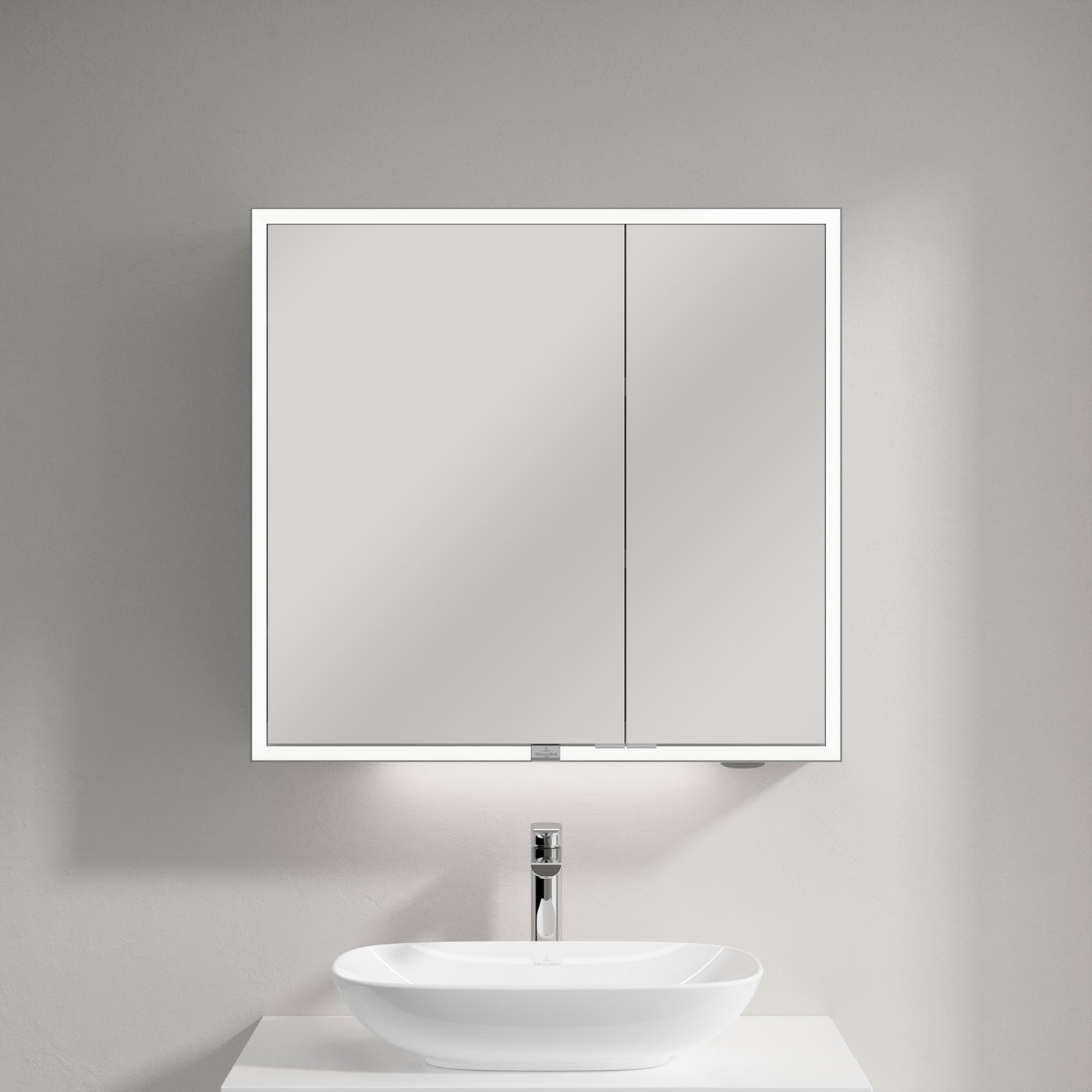 Villeroy & Boch Loop & Friends washbasin with Embrace vanity unit, with ...
