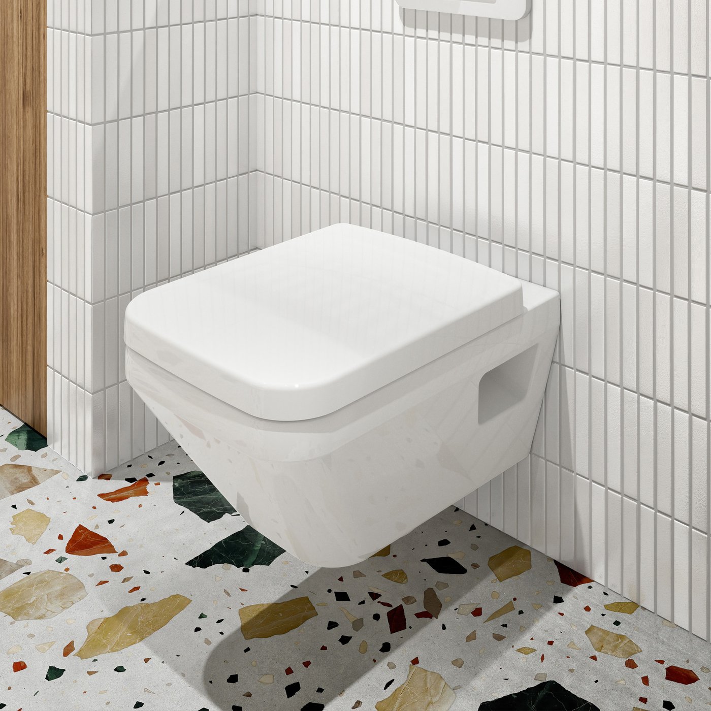 Villeroy & Boch Architectura wall-mounted toilet with TwistFlush white ...