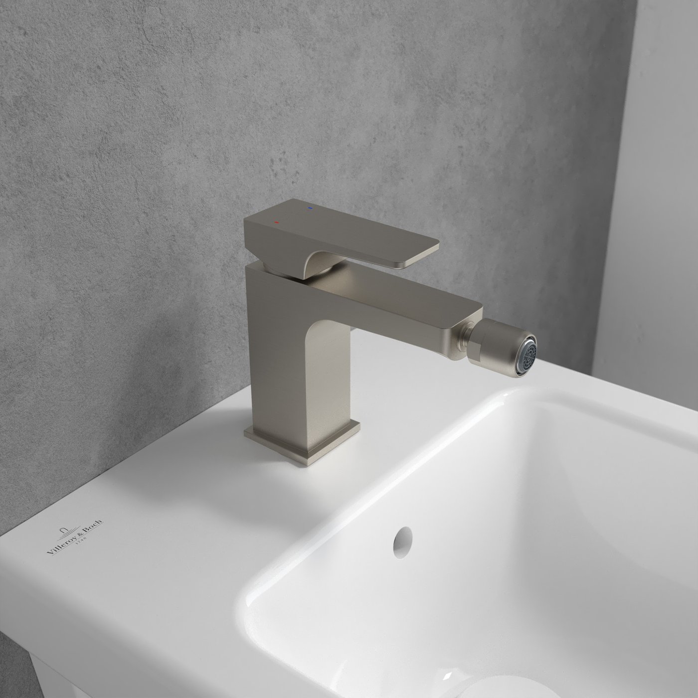 Villeroy & Boch Architectura Square bidet fitting with AquaSmart, with ...