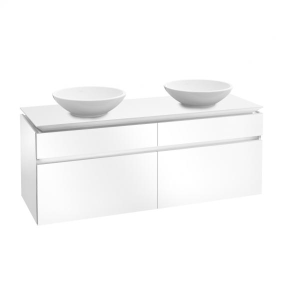 Villeroy & Boch Legato Waschtischunterschrank für 2 Aufsatzwaschtische mit 4 Auszügen glossy white