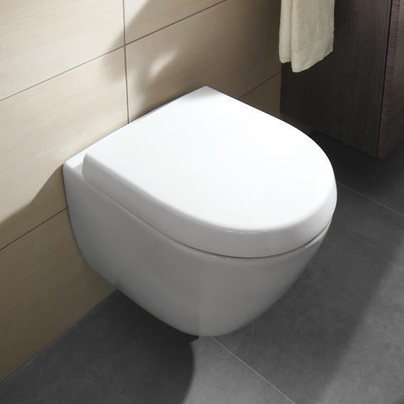 Villeroy & Boch Subway 2.0 Wand-Tiefspül-WC Compact ohne Spülrand, weiß, mit CeramicPlus