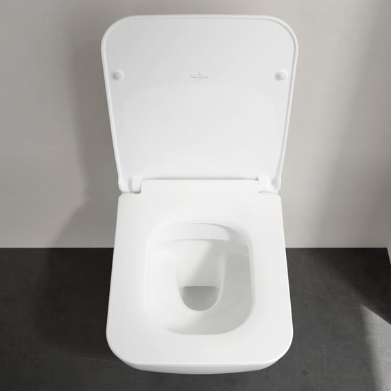 Villeroy & Boch Venticello Wand-WC mit WC-Sitz mit CeramicPlus 