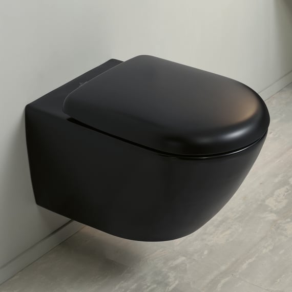 Villeroy & Boch Antao Wand-WC mit WC-Sitz mit CeramicPlus, pure 
