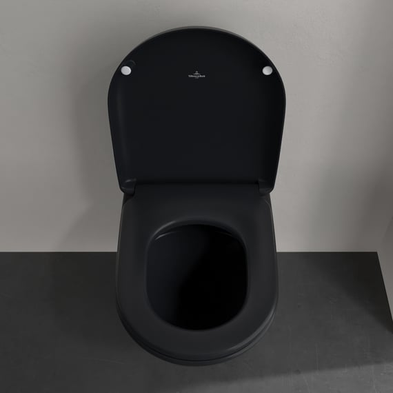Villeroy & Boch Antao Wand-WC mit WC-Sitz mit CeramicPlus, pure 