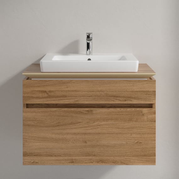 Villeroy & Boch Legato vanity unit, 2 pull-out compartments kansas oak ...