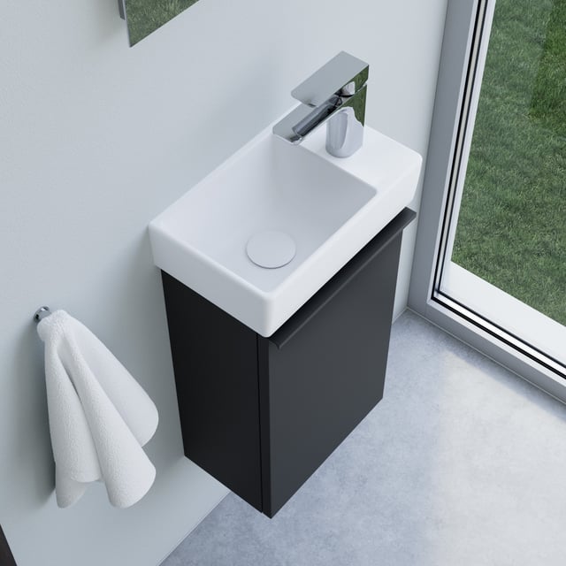 Villeroy & Boch Avento hand washbasin, evineo ineo4 vanity unit W