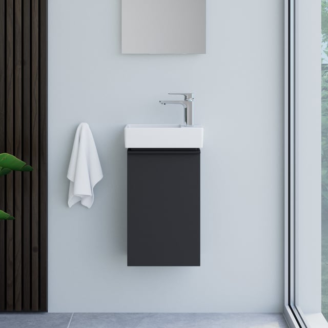 Villeroy & Boch Avento hand washbasin, evineo ineo4 vanity unit W