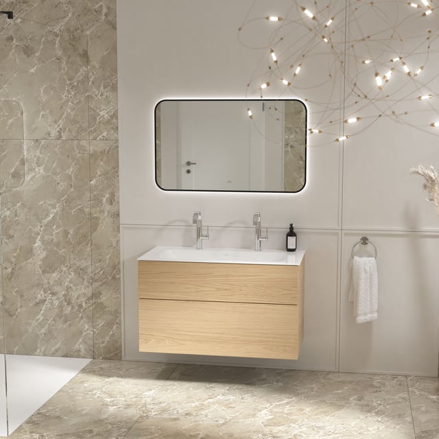 Villeroy & Boch Somera Schrank mit Doppelwaschtisch, 2 Auszüge nordic ...