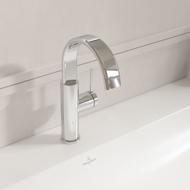 Villeroy & Boch Somera Waschtischarmatur mit AquaSmart, chrom ...